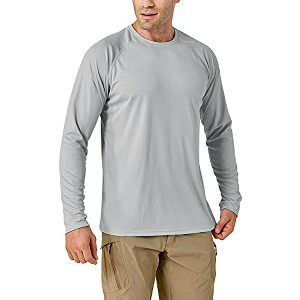 UV Sun Protection Long Sleeve Shirts Quick-Dry Outdoor T-Shirt TACVASEN Men's Shirts-UPF 50 